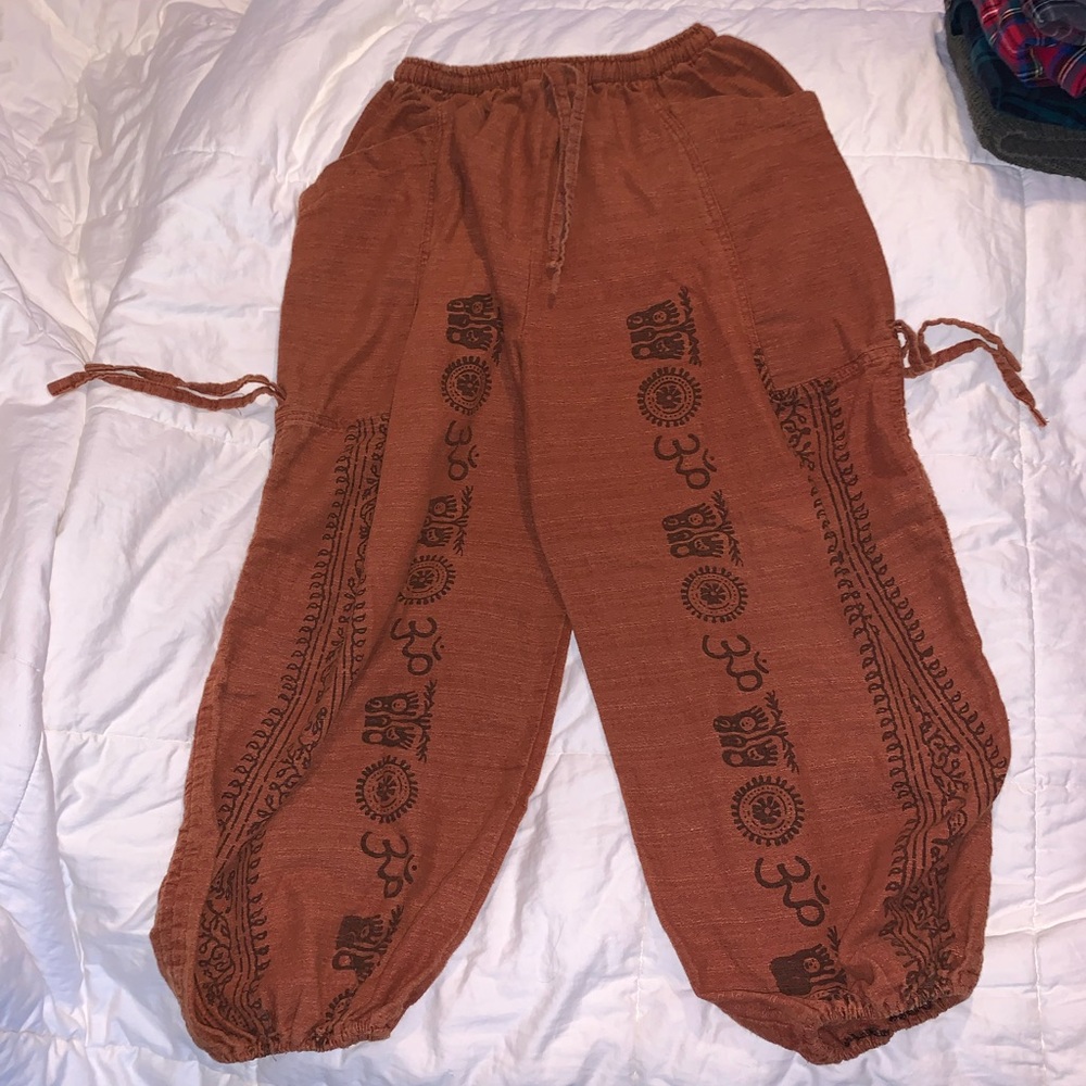 Stretchy meditation/yoga pants